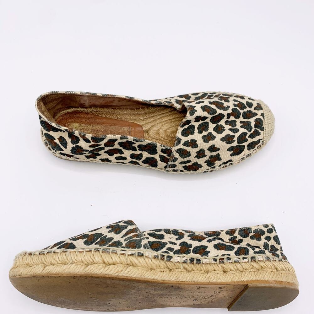 Stella McCartney Canvas Flat Espadrille in Leopard Print - Picture 7 of 11